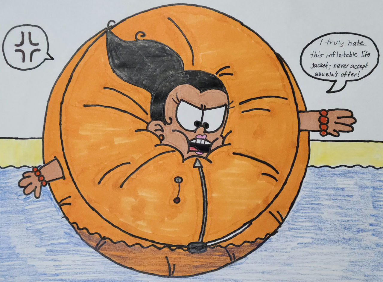 Deviantart Life Jacket Carlota's Overinflated Life-Jacket by angel1985 on DeviantArt