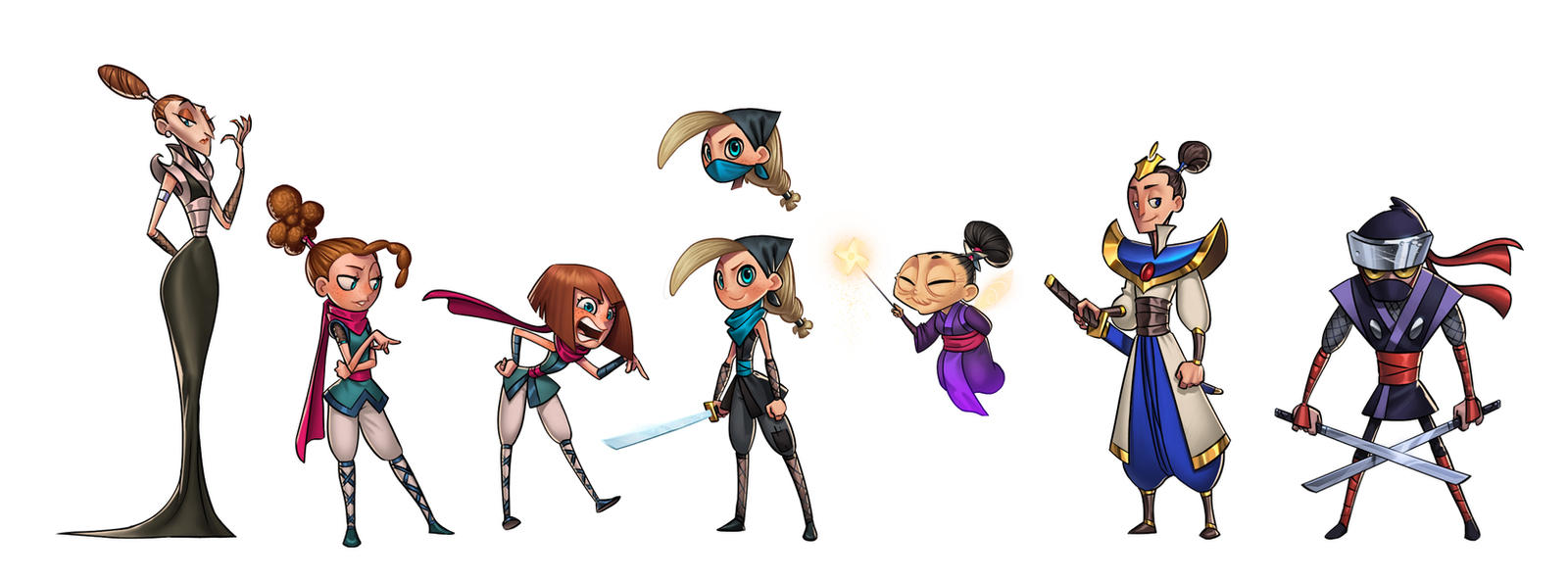 NINJA-RELLA: CHARACTERS by omarito on DeviantArt