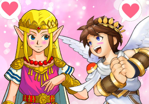 Zel Pit Zelda x Pit by SongOfToiletPaper on DeviantArt