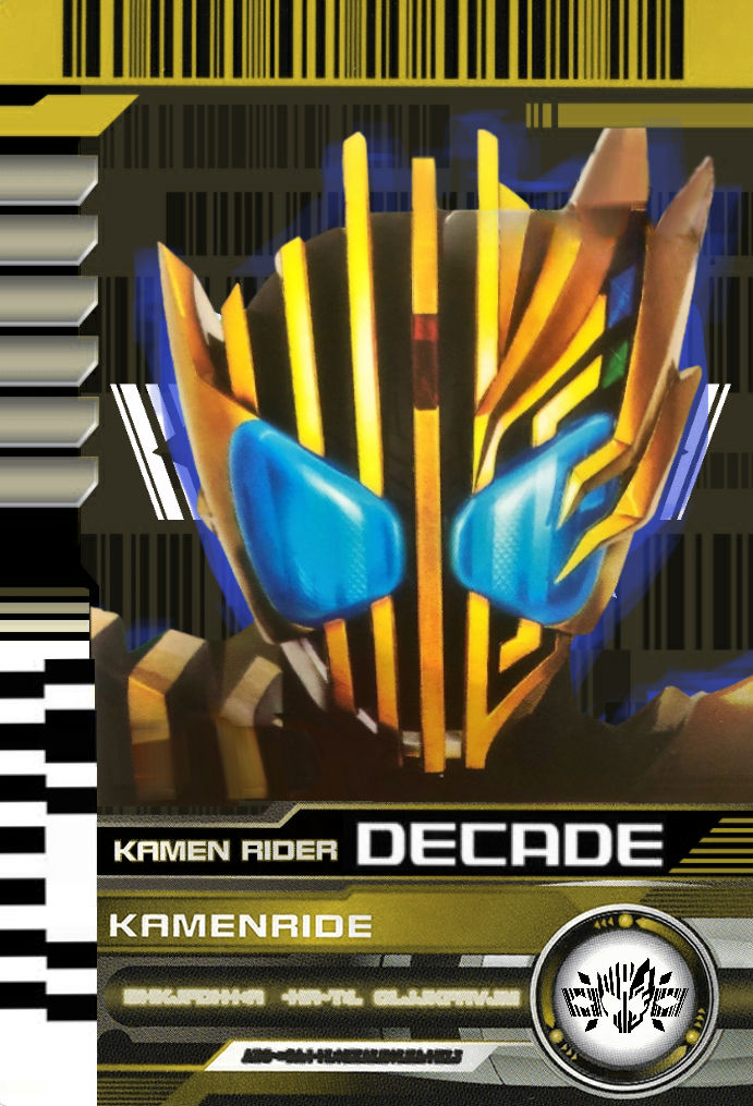 Code Card Decade Decade Legend card(gold) *gorgeous Decade* (front) by KamenFanArt on ...