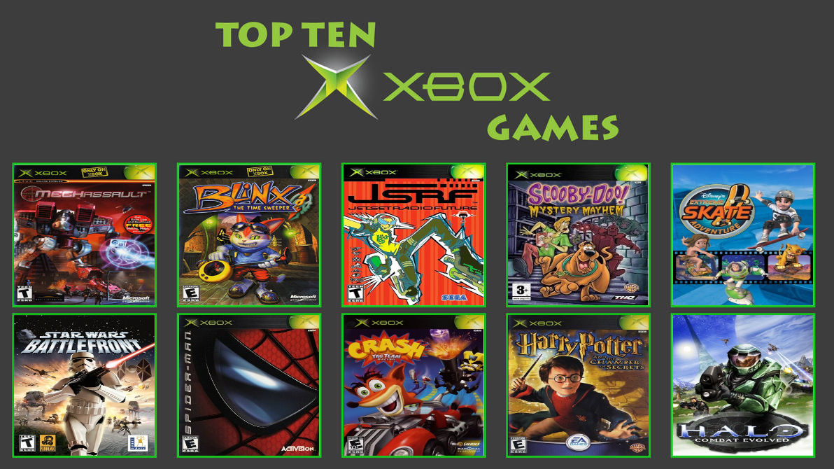 My Top 10 Xbox Games by LewdChuckE on DeviantArt