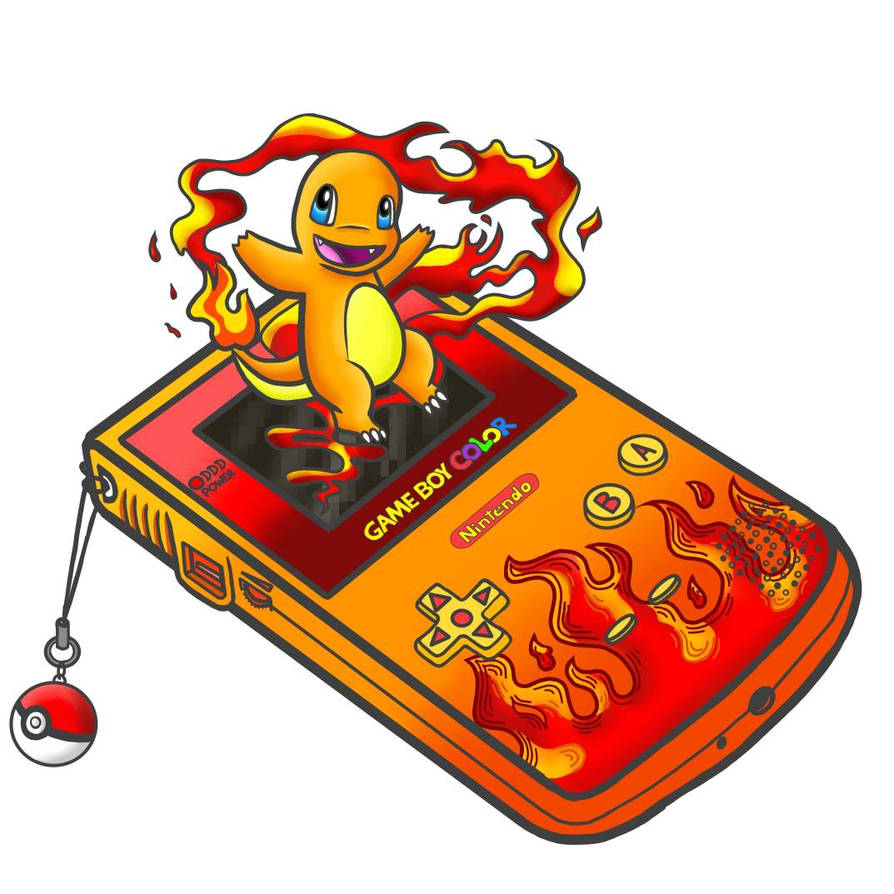 Gameboy Charmander by kawaiikat28 on DeviantArt