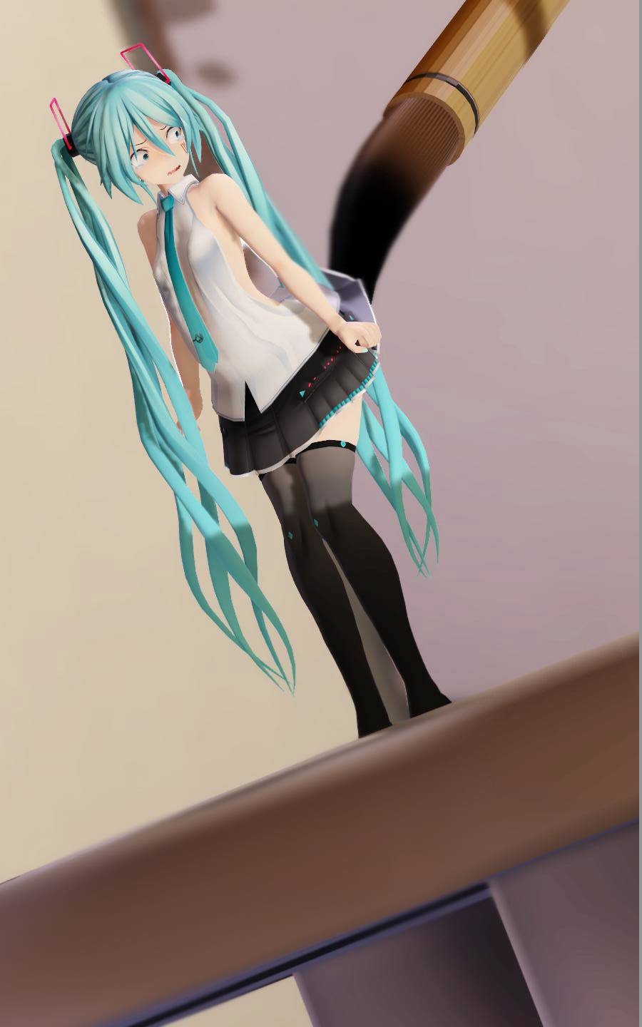 Shy Miku (mmd)