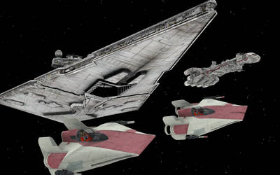 A wing - CR90 - Star Destroyer