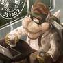 Hipster Bowser's Coffee Time