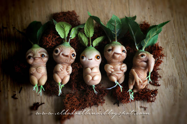 OOAK Mandrake art doll.