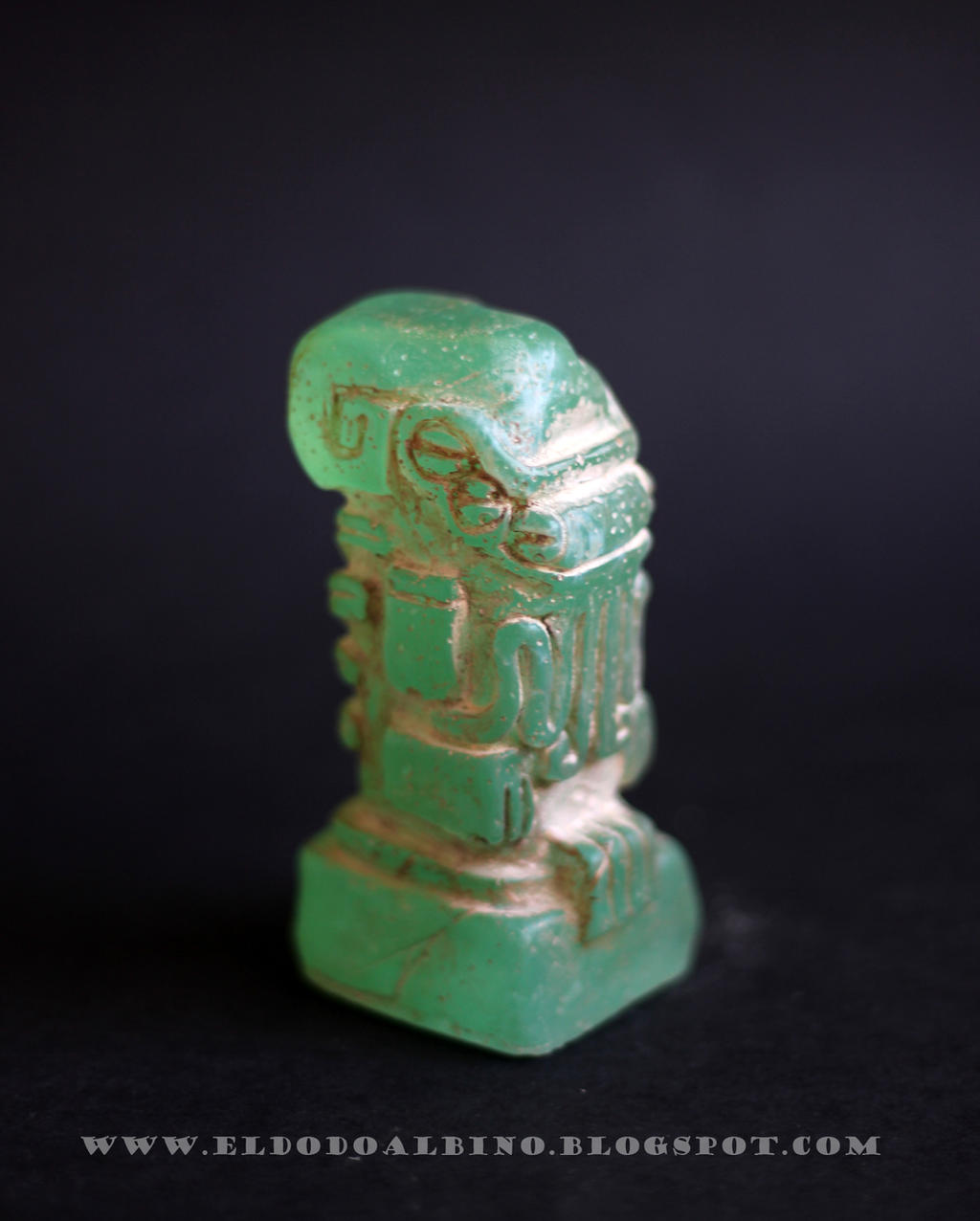 Cthulhu mayan style translucent green