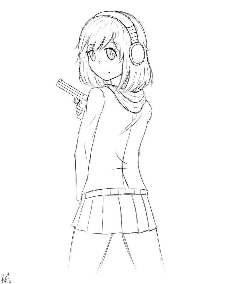 Раскраска аниме Мацури цитрус