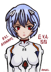 Ayanami Rei Evangelion EVA 00 Cute Fanart