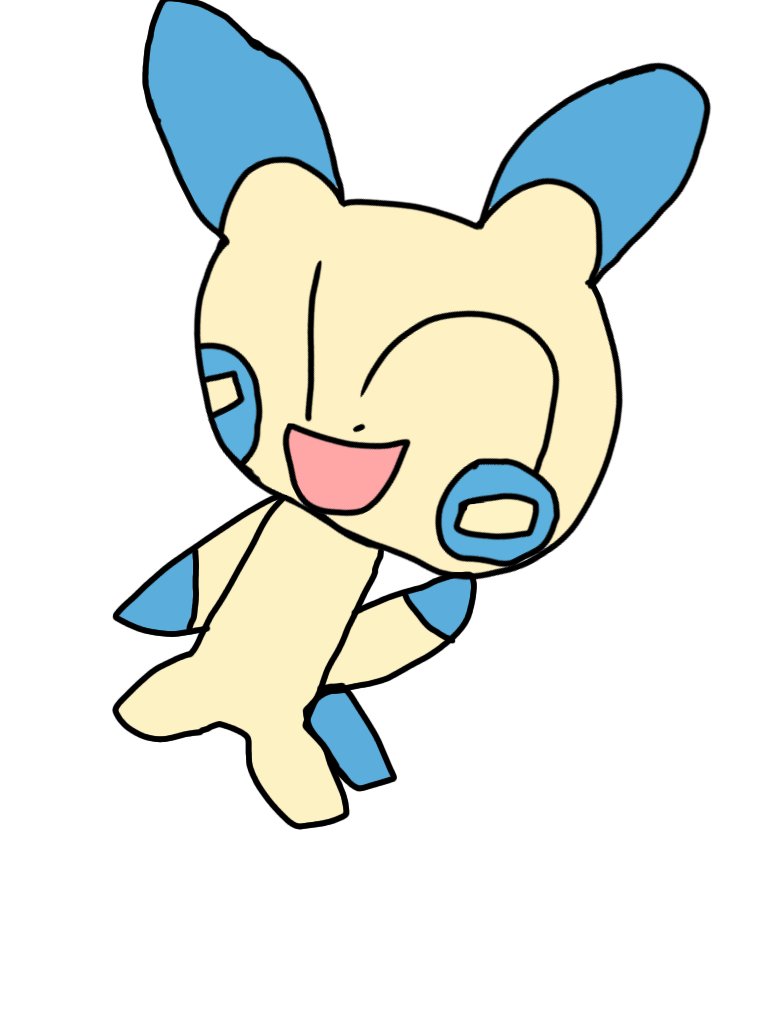 Pokemon of the day #6 minun by Deepoftheweb on DeviantArt