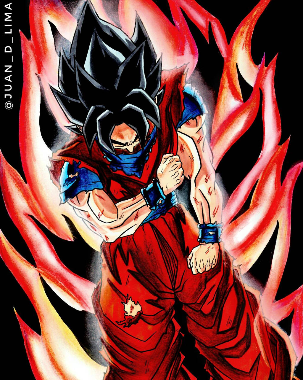 Goku Limit Breaker - Estudio de Dibujo by DB-DRAWS on DeviantArt
