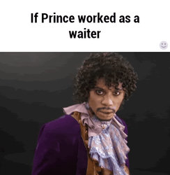 If prince worked as a waiter