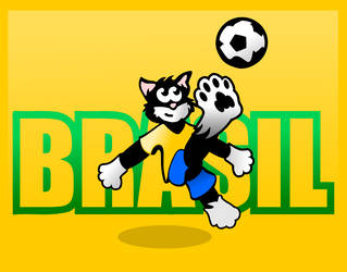 Brasil Soccer Cat