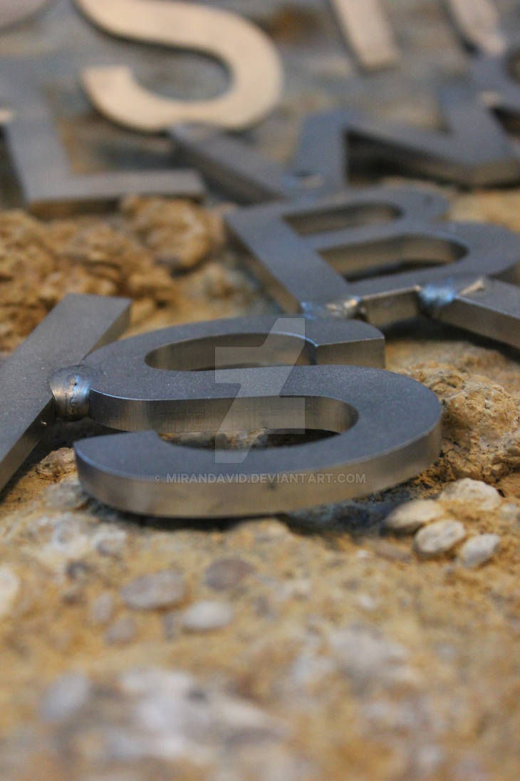 Letters Welded Together by mirandavid on DeviantArt
