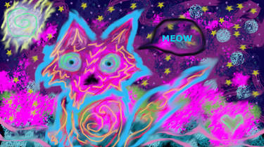 Neon Night Meow