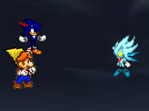 Marigi and Shadic vs Solaire by SuperRetroClassic81 on DeviantArt