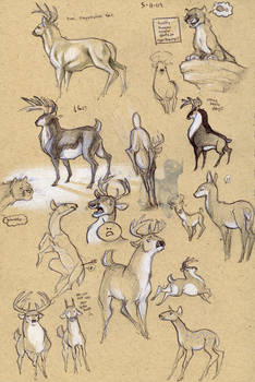 Deer sketchpage