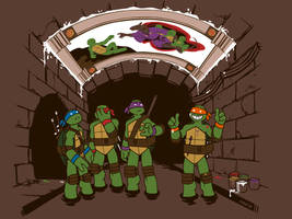 TMNT shirt design 2: Sistine Sewers