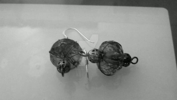 Caged Bead Earrings