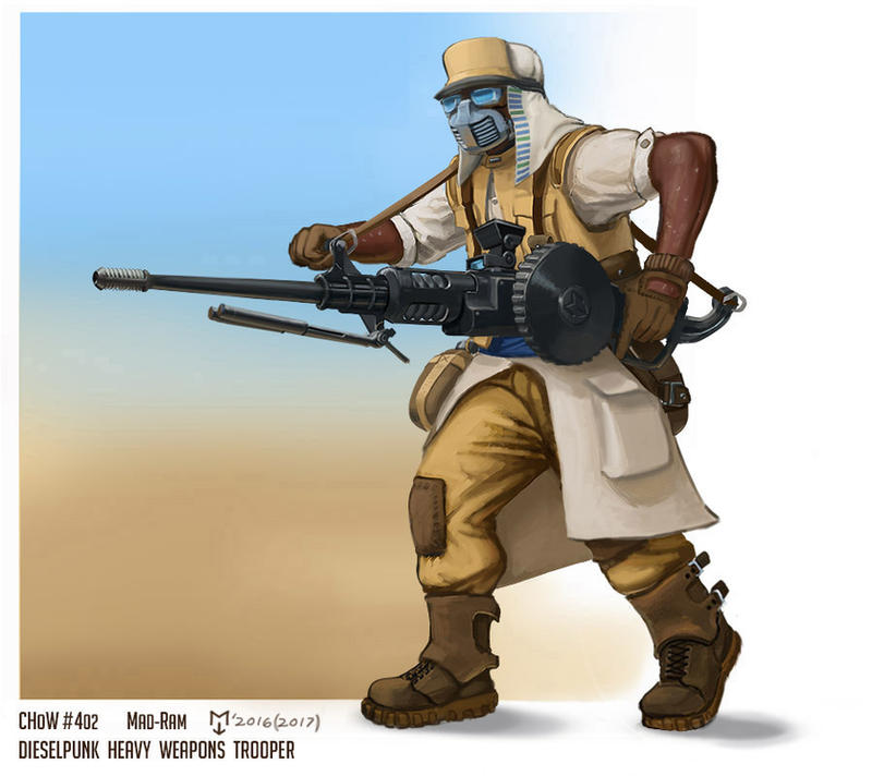 CHoW402 dieselpunk weapon trooper by Mad-Ram on DeviantArt