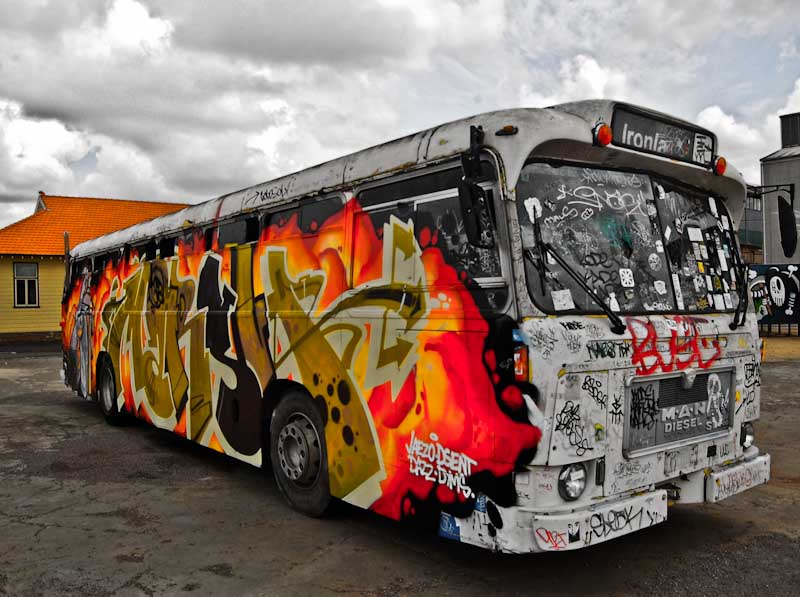 Graffiti bus