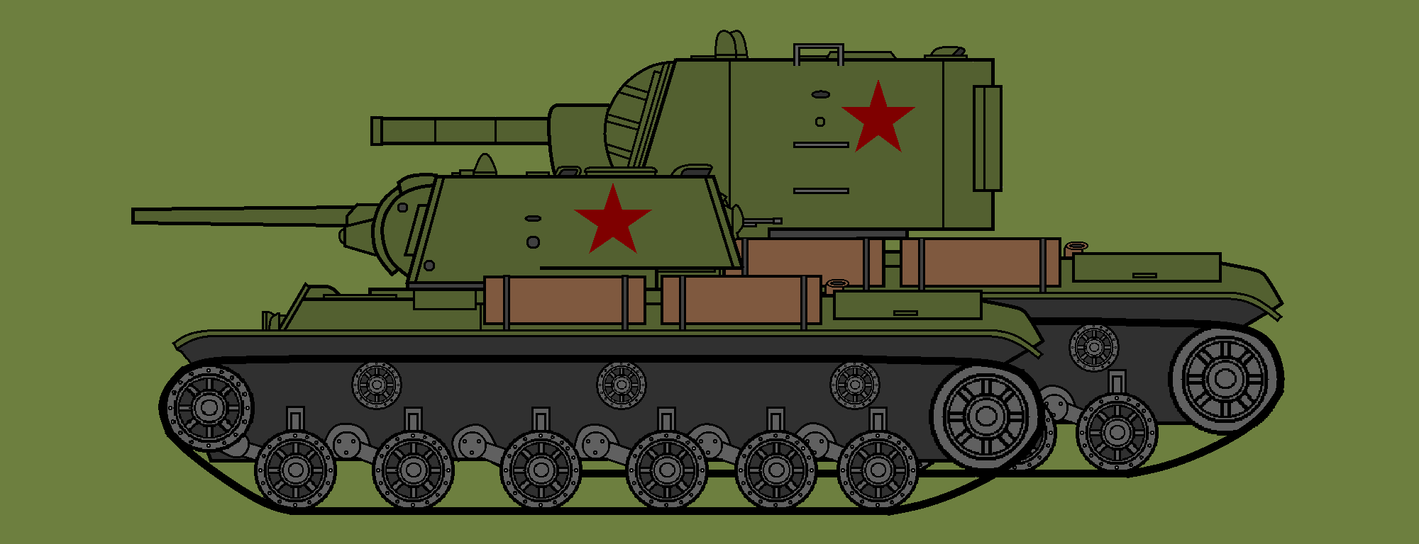 KV tanks, Soviet monsters.