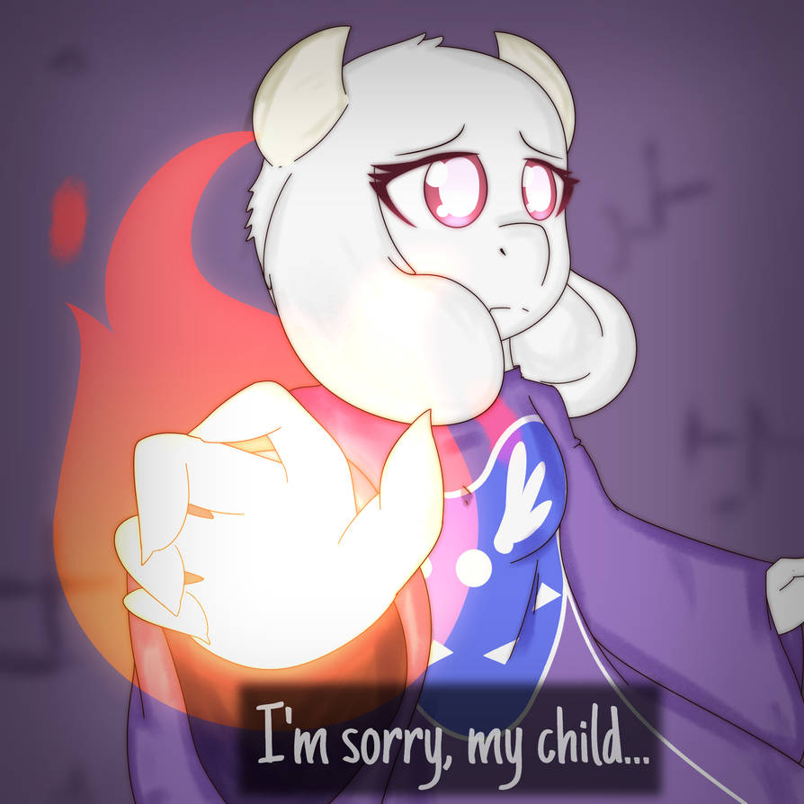 Toriel protecting her child