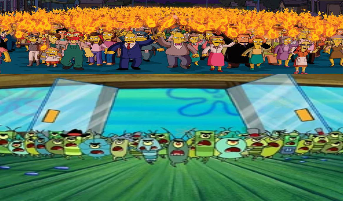 Springfielders Declare War on Plankton's Army by BenHughes14 on DeviantArt
