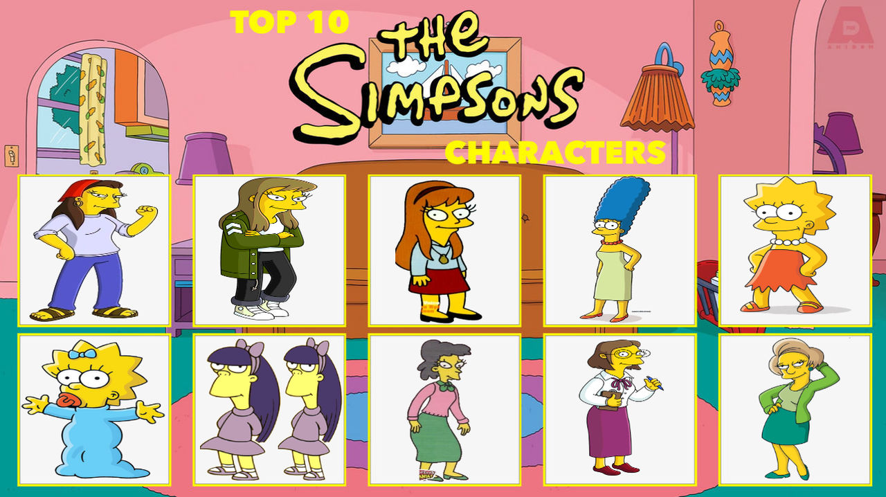 Top 10 Simpsons Female Characters By BenHughes14 On DeviantArt top-10-simpsons-female-characters-by-benhughes14-on-deviantart