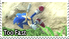 [S06] Sonic Too Fast Stamp by Fastmon