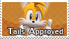 Tails Approves Stamp by Fastmon