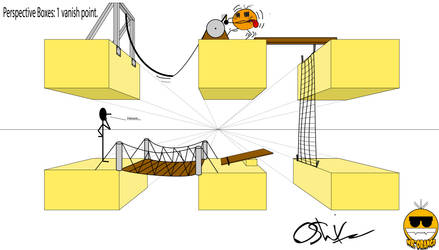 Perspective Boxes: 1 vanish Point