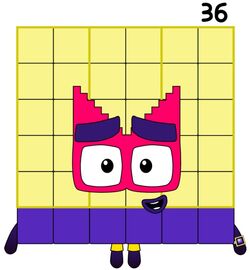 Numberblocks thirty-six 2d by Win72 on DeviantArt