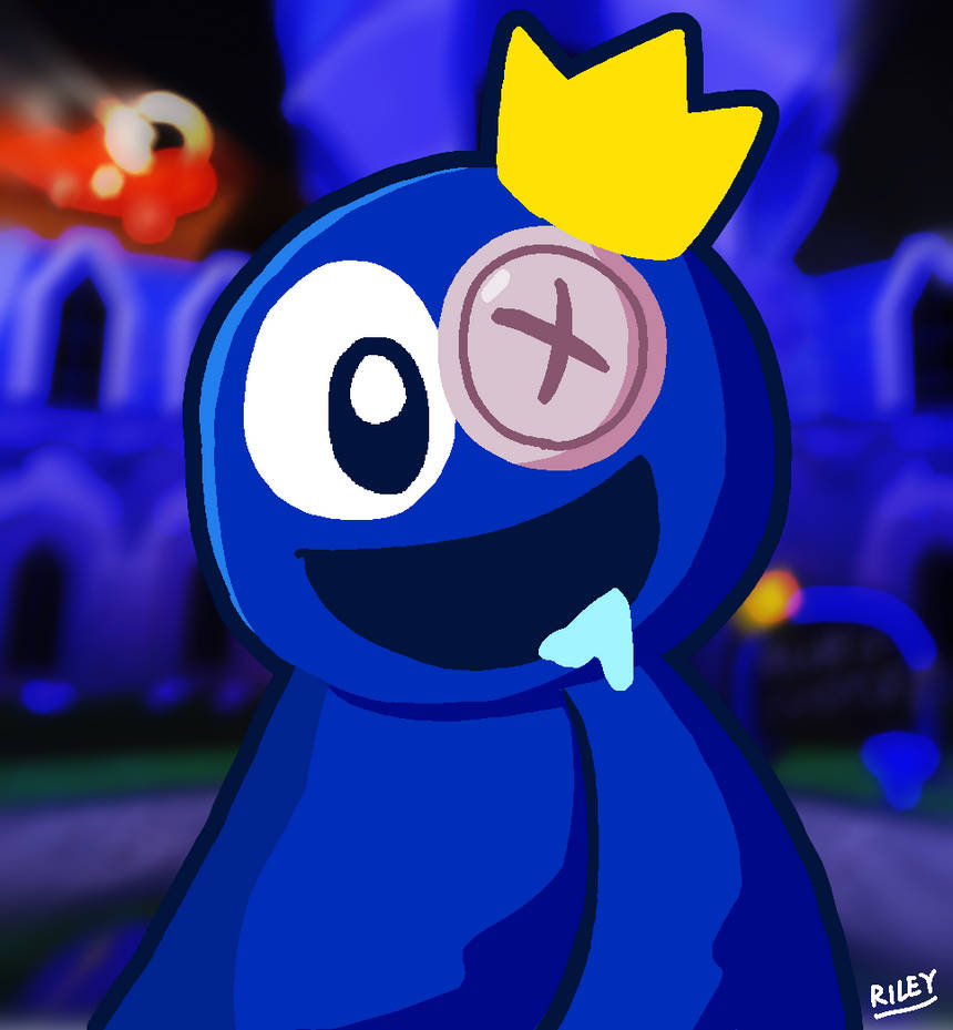 Check out this Rainbow Friends fanart I did out of Blue ! 👑💙✨️ As yo