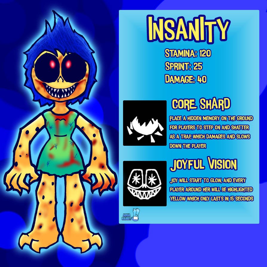 Concept Insanity Pillar Chase 2 Concept - Insanity (Evil Joy) by AquaRabbitToons on ...