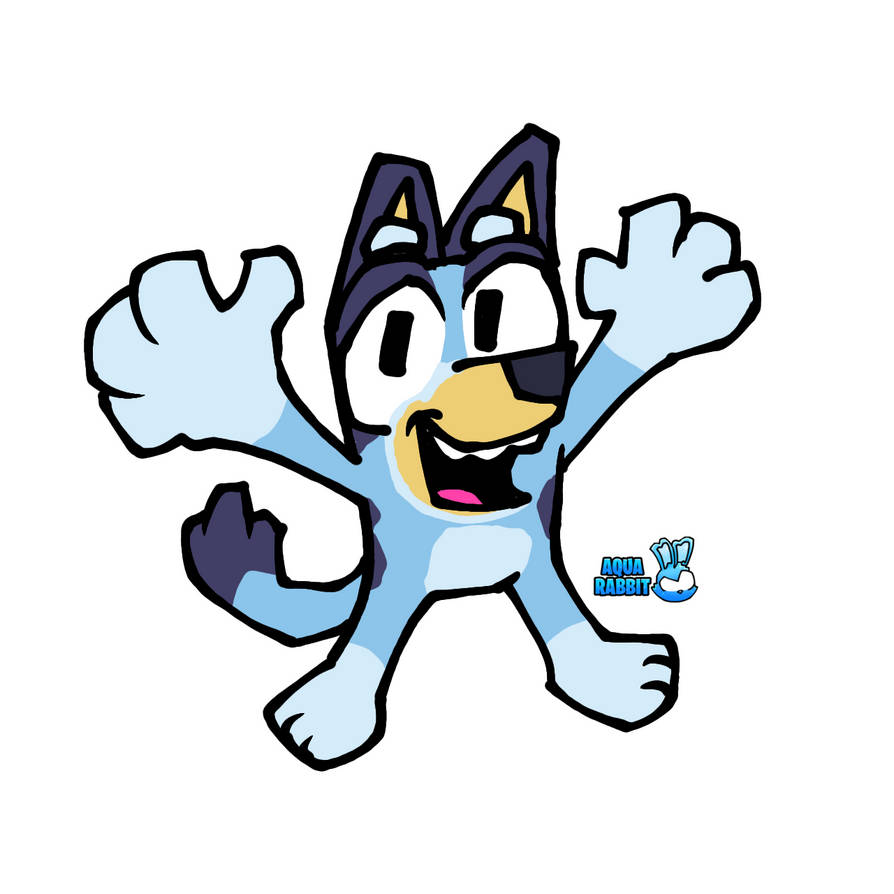 Bluey by AquaRabbitToons on DeviantArt