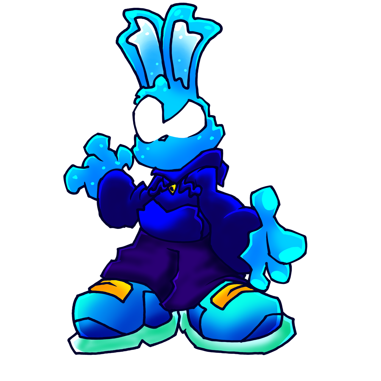 Aqua Rabbit Aquarabbit Redesign by AquaRabbitToons on DeviantArt