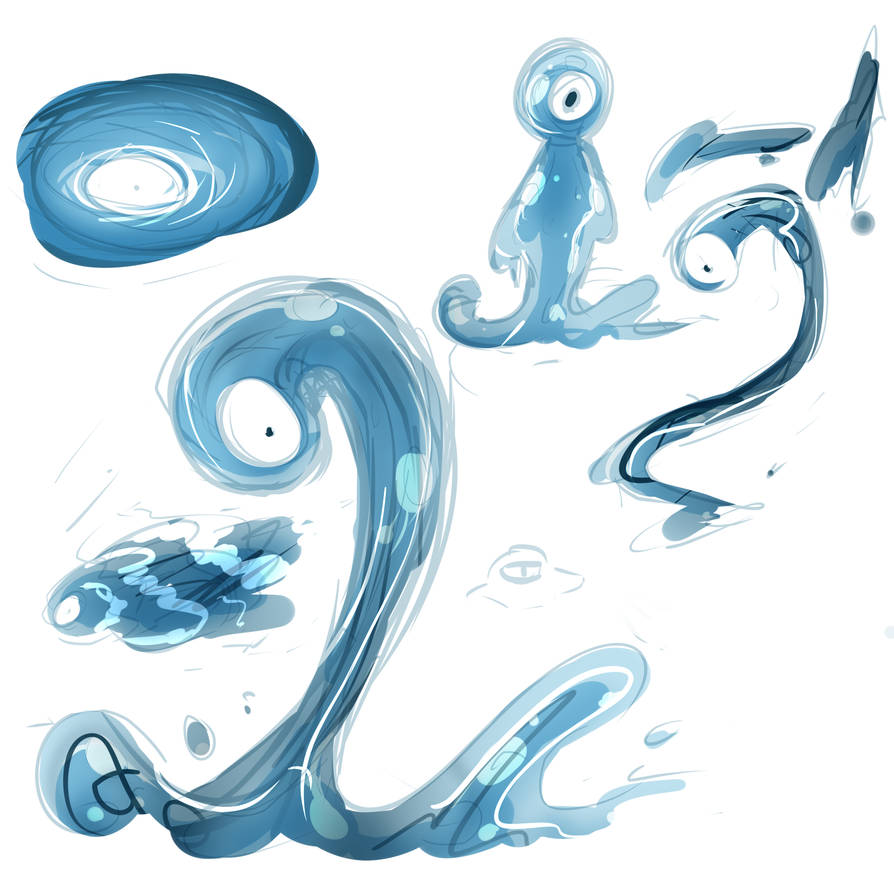 Deviantart Water Element Water Elemental Concept by CalmChapsArt on DeviantArt