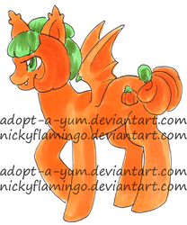 Mellowcreme  Pumpkin Bat Pony Adopt CLOSED