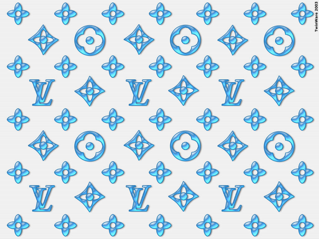 Louis Vuitton Blue Pattern Art Download Free HD Wallpapers for