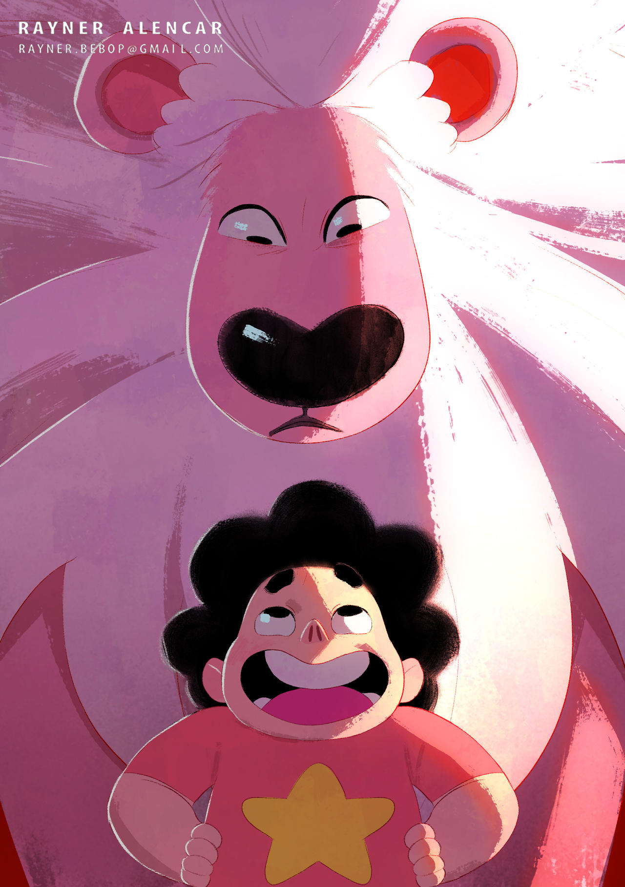 Steven and Lion by RaynerAlencar