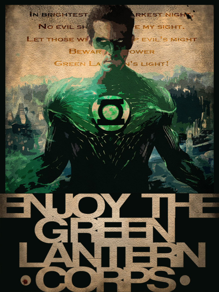 Enjoy the green lantern corps