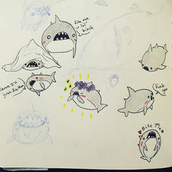 Loaf Shark Scribbles