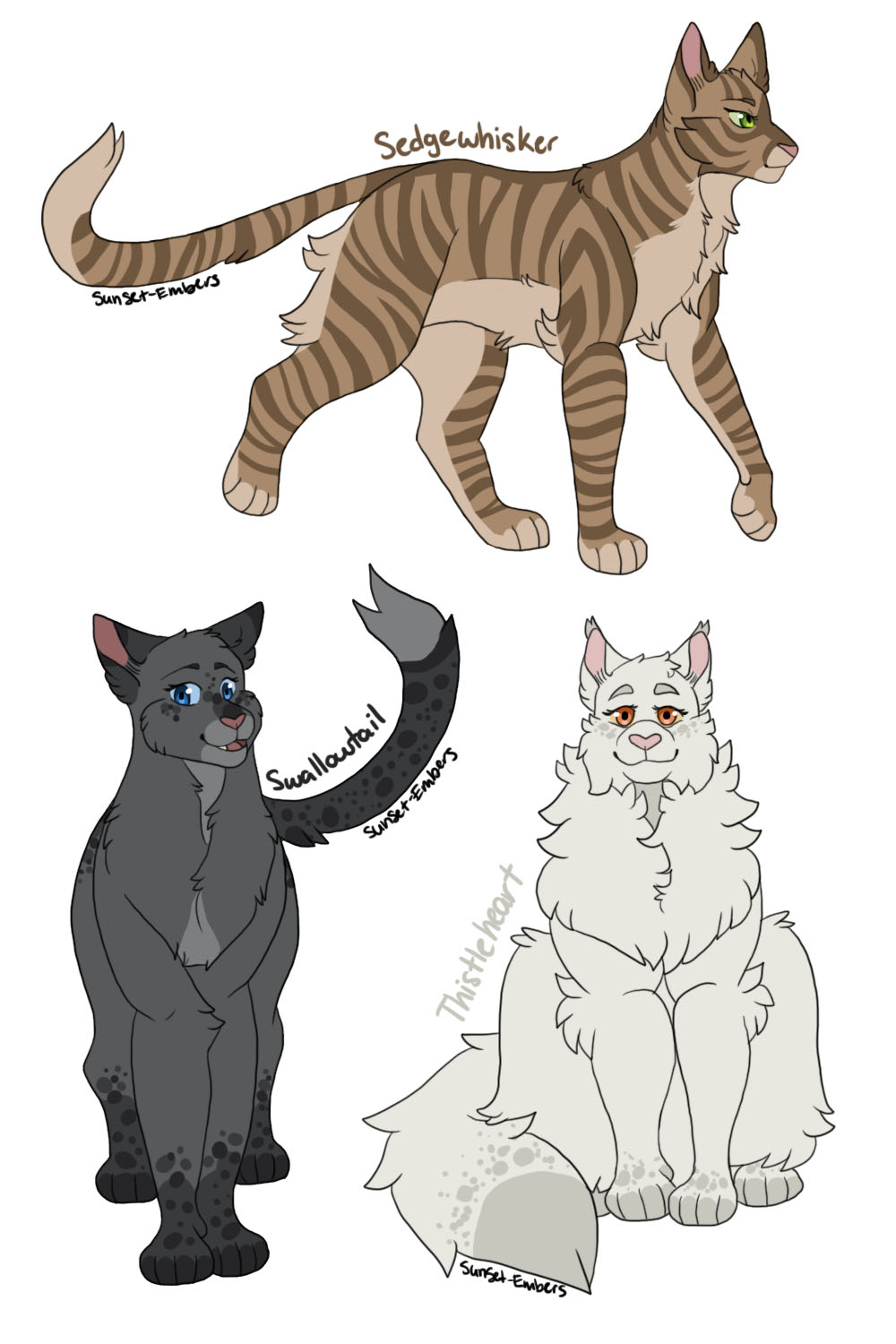 Gorsetail and Beechfur's kits by Sunset-Embers on DeviantArt