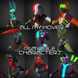 Hover - all my playable characters by Ked-V