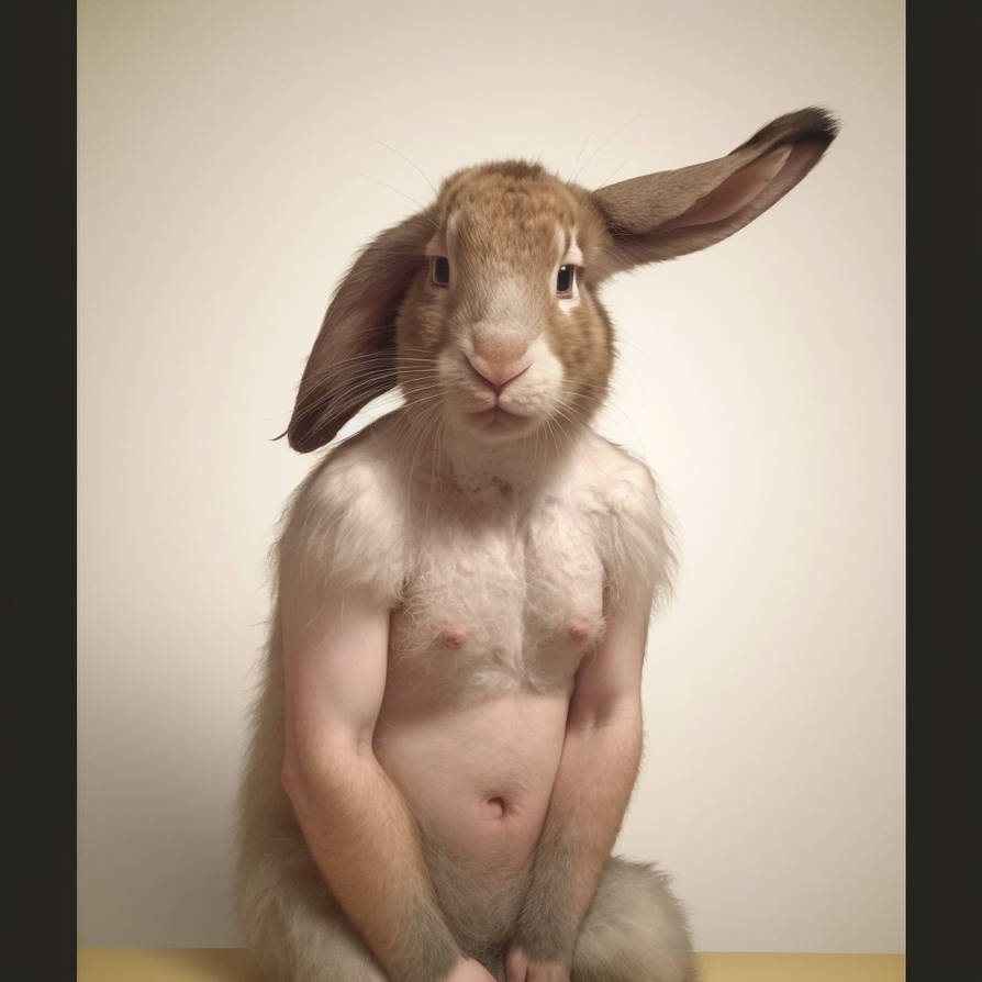 Fat Rabbit Man Rabbitman by kike3000 on DeviantArt