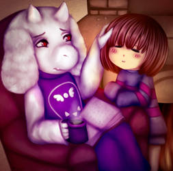 Toriel and Frisk