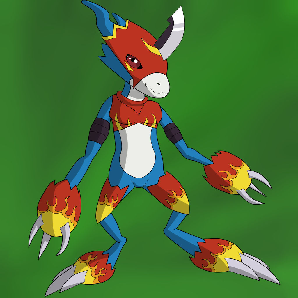 Flamedron Flamedramon by Fox-Works on DeviantArt