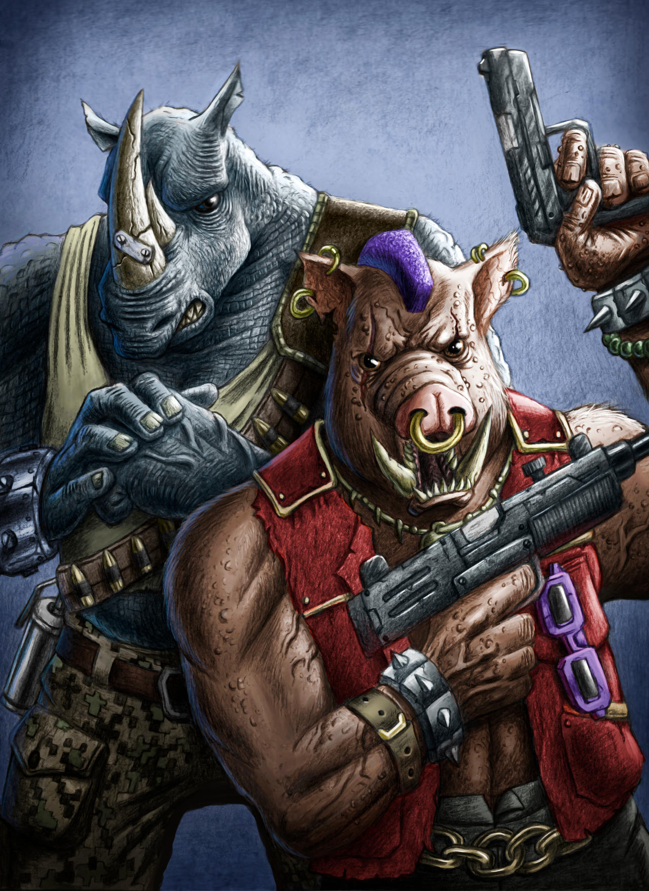 Bebop and Rocksteady by NamelezInsane on DeviantArt