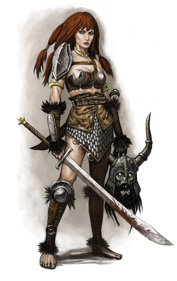 Female warrior Red Sonja